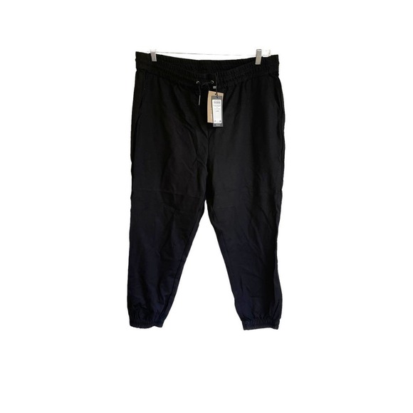 NEW Vero Moda Loose Curve Track Pants Black Women's Size Large - Picture 7 of 11